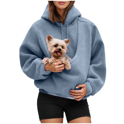 PAWHUG – Cat Lovers Hoodie with Kangaroo Pet Carrier Pocket