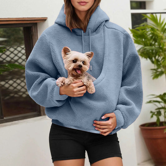 PAWHUG – Cat Lovers Hoodie with Kangaroo Pet Carrier Pocket