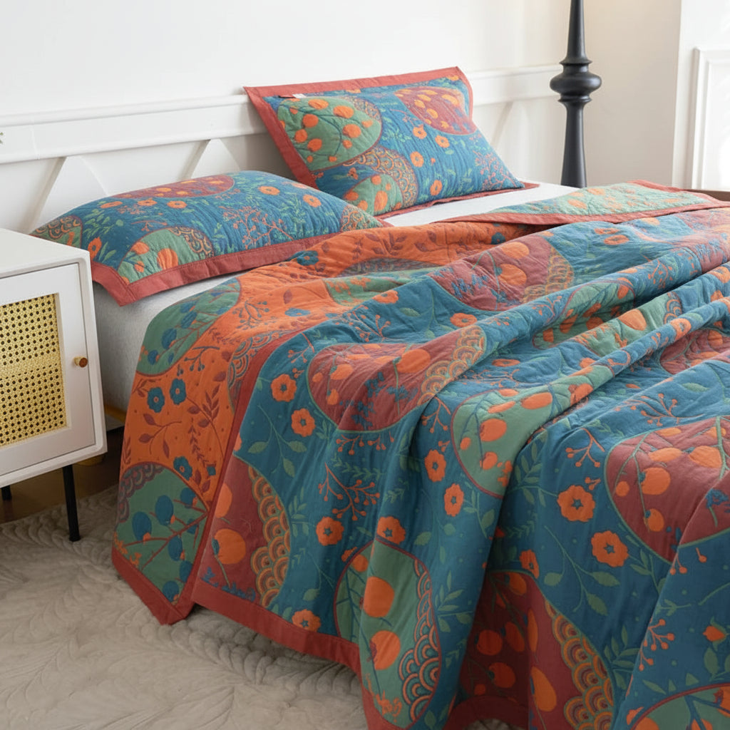 GARDENORA – Decorative Floral Blanket for Sofa, Bed, and Lounge Spaces