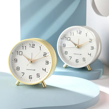 NORDLUX – Nordic Frosted Metal Digital Alarm Clock with Silent Design