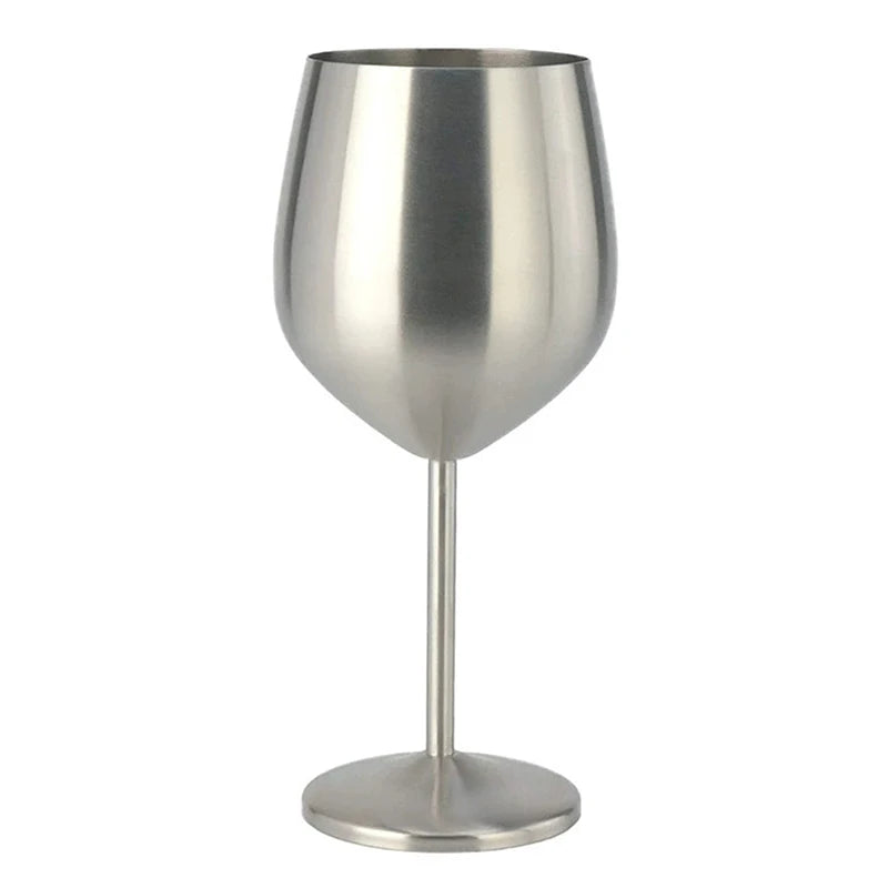METALTOAST – Champagne Glass – Tall Steel Wine & Cocktail Goblet