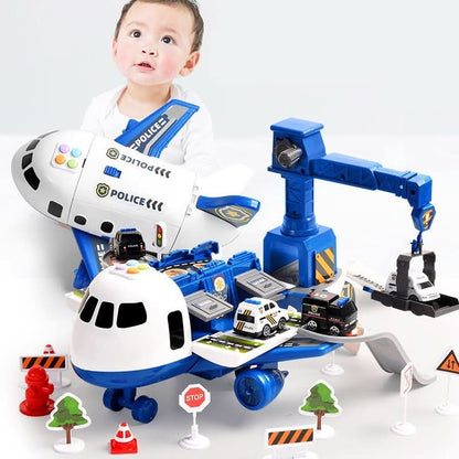 SkyMission Adventure Airplane Playset with Vehicles for Creative Role Play 5