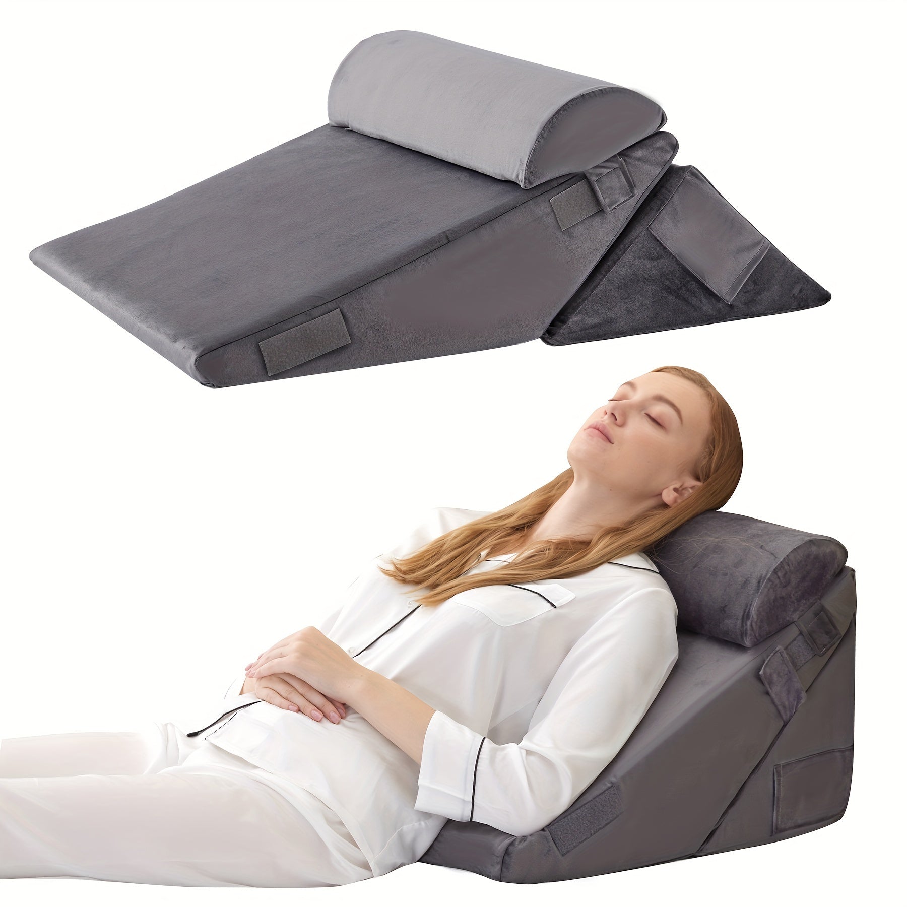 SleepLuxe - Adjustable Bed Wedge Pillow for Enhanced Comfort & Support 7