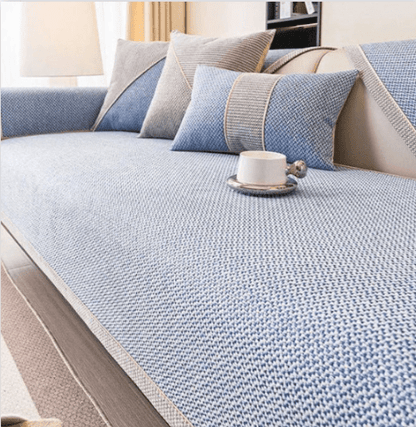 Sofa Throw Blanket - Non-Slip Cotton Linen Sofa Cover for All-Season Comfort 11
