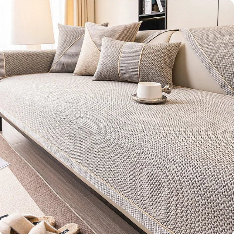 Sofa Throw Blanket - Non-Slip Cotton Linen Sofa Cover for All-Season Comfort 8