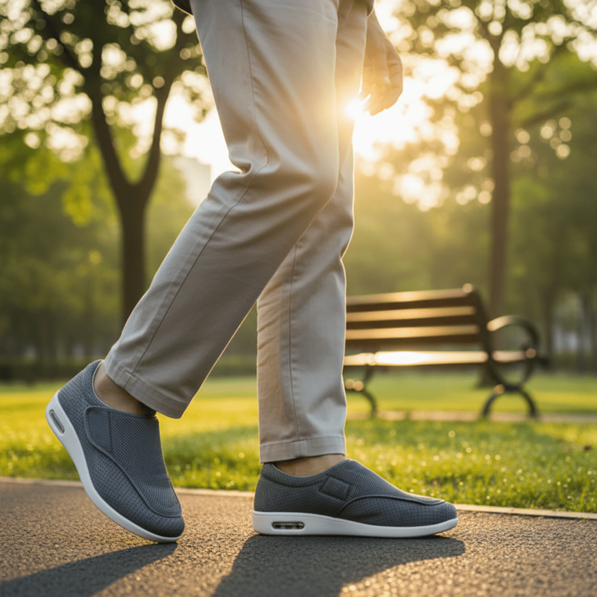 SoftWalk - Extra Wide Diabetic Comfort Shoes with Memory Foam Insole 2