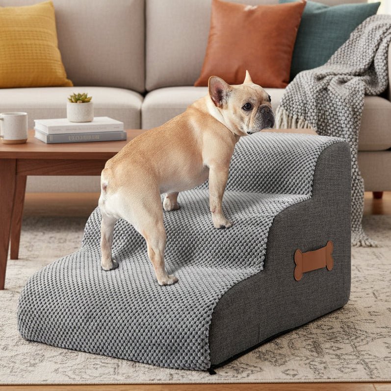 PETRISER – Soft Foam Dog Stairs for Bed & Sofa Access