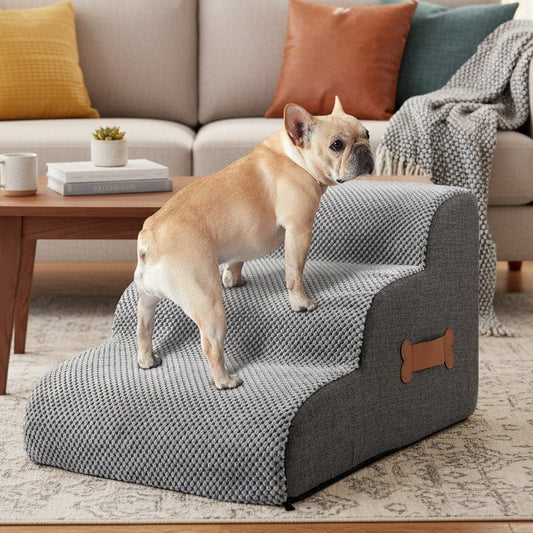 PETRISER – Soft Foam Dog Stairs for Bed & Sofa Access