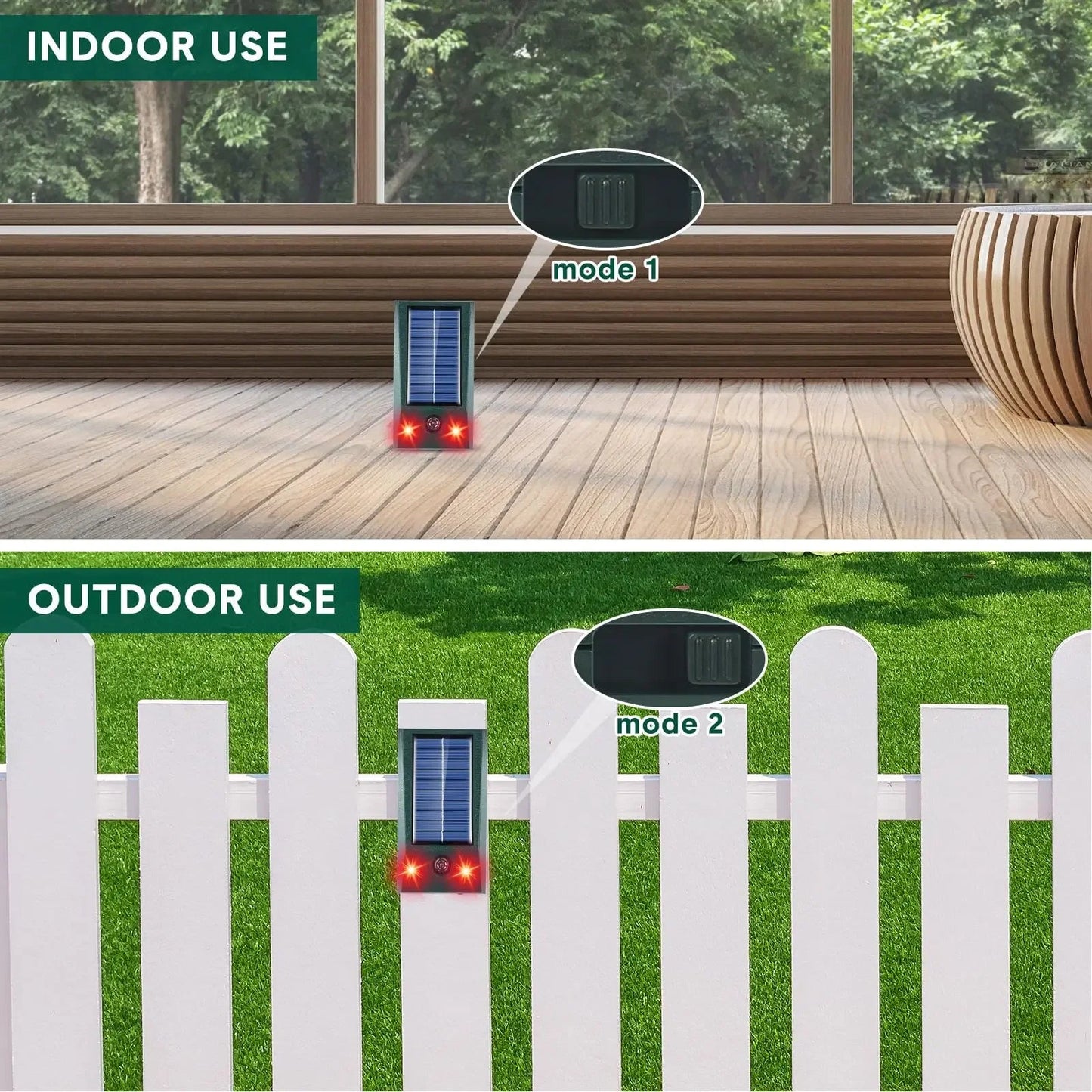 BIRDZONE – Solar Ultrasonic Motion-Detect Bird Repellent
