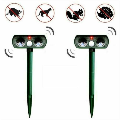 Solar Ultrasonic Animal Repeller - Motion Detection, Solar Powered, Weather Resistant Garden Protection 2