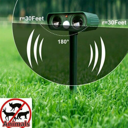 Solar Ultrasonic Animal Repeller - Motion Detection, Solar Powered, Weather Resistant Garden Protection 4