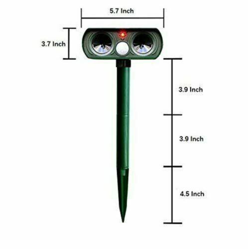 Solar Ultrasonic Animal Repeller - Motion Detection, Solar Powered, Weather Resistant Garden Protection 5