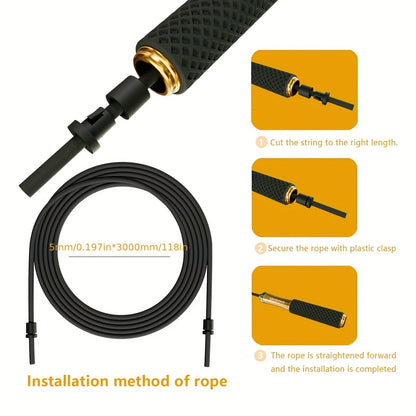 SpeedLock - Adjustable Weighted Jump Rope for Enhanced Speed Training 3