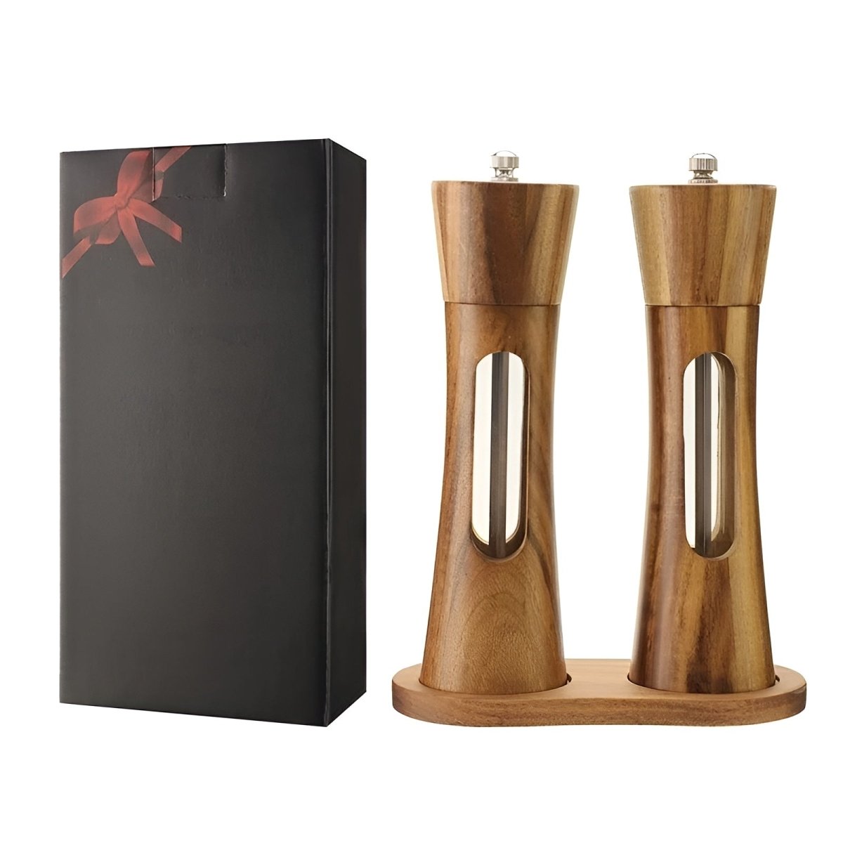 SPICECRAFT – Elegant Wooden Salt & Pepper Mills with Adjustable Grinding Control