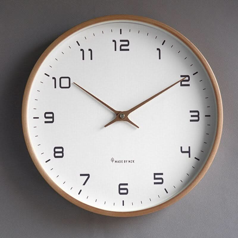 TIMEBLEND - Modern Silent Wooden Wall Clock with Scandinavian Design 4