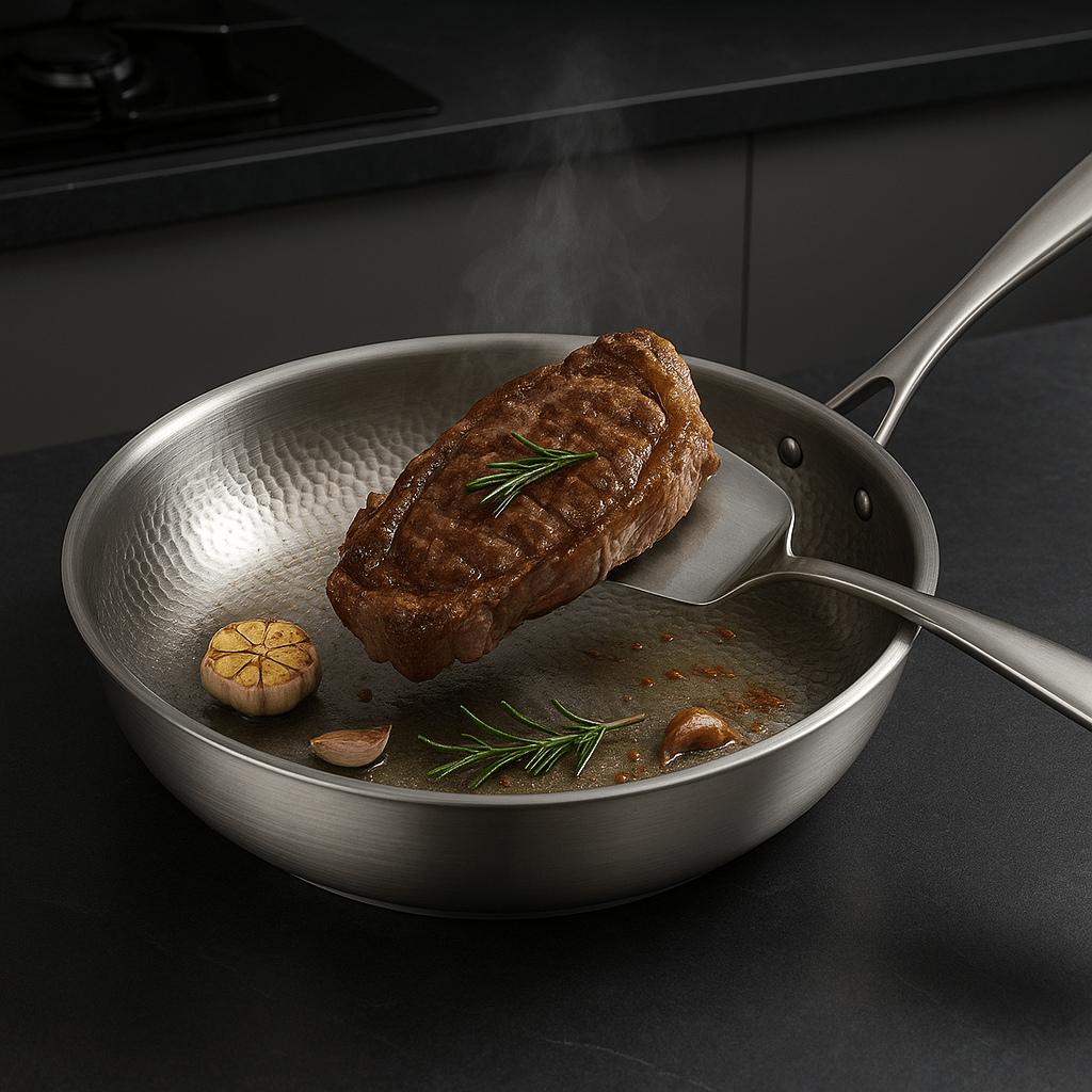 TITANRAW PAN – Coating-Free Titanium Frying Pan for Natural Cooking Performance