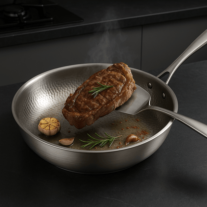 TITANRAW PAN – Coating-Free Titanium Frying Pan for Natural Cooking Performance