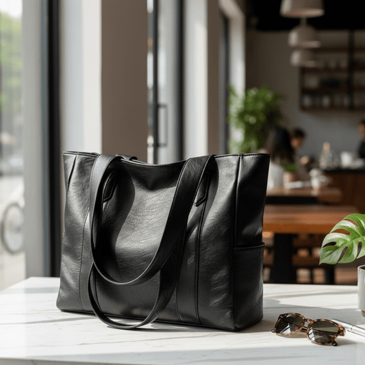 LUXORA – Elegant PU leather shoulder bag with retro touch