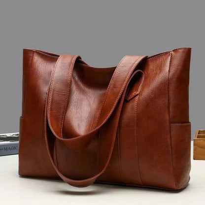 LUXORA – Elegant PU leather shoulder bag with retro touch
