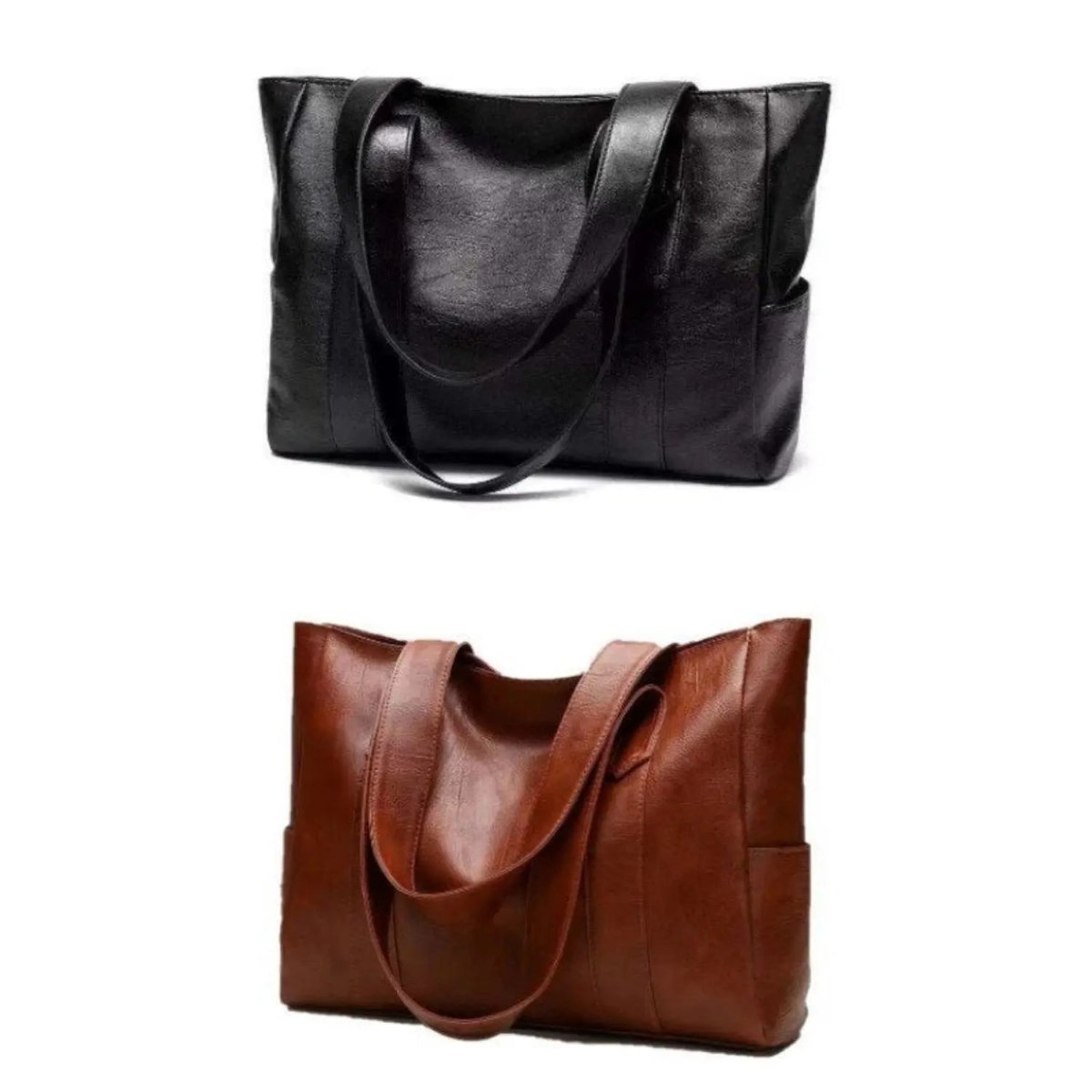 LUXORA – Elegant PU leather shoulder bag with retro touch