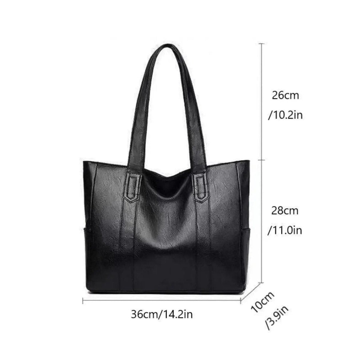LUXORA – Elegant PU leather shoulder bag with retro touch