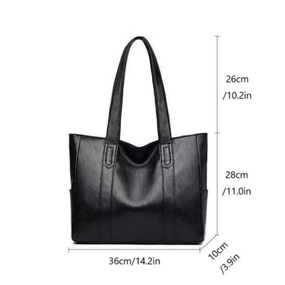 LUXORA – Elegant PU leather shoulder bag with retro touch
