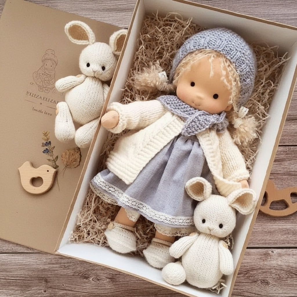 Waldolly - Handmade Waldorf Cotton Doll for Imaginative Play 0