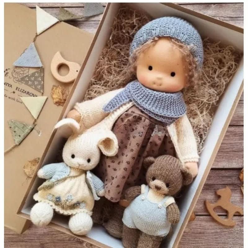 Waldolly - Handmade Waldorf Cotton Doll for Imaginative Play 12