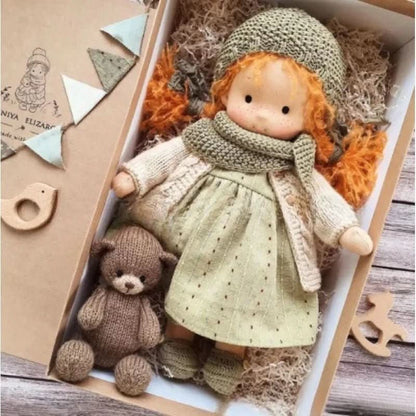 Waldolly - Handmade Waldorf Cotton Doll for Imaginative Play 13