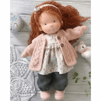 Waldolly - Handmade Waldorf Cotton Doll for Imaginative Play 18