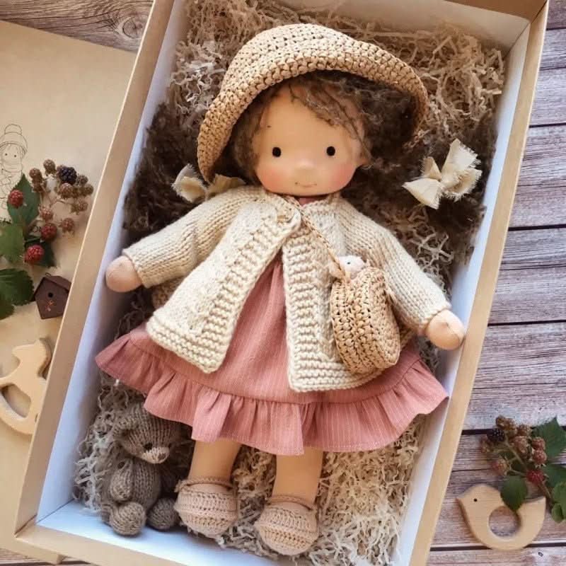 Waldolly - Handmade Waldorf Cotton Doll for Imaginative Play 1
