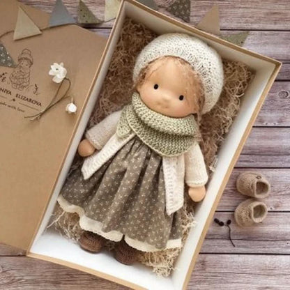 Waldolly - Handmade Waldorf Cotton Doll for Imaginative Play 25