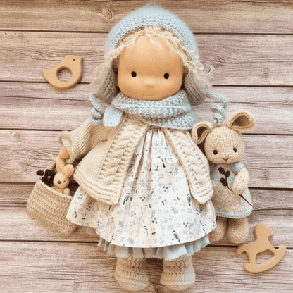 Waldolly - Handmade Waldorf Cotton Doll for Imaginative Play 26