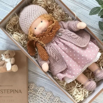 Waldolly - Handmade Waldorf Cotton Doll for Imaginative Play 28