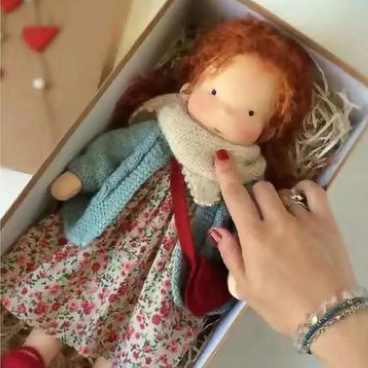 Waldolly - Handmade Waldorf Cotton Doll for Imaginative Play 30