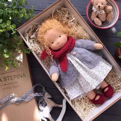 Waldolly - Handmade Waldorf Cotton Doll for Imaginative Play 31