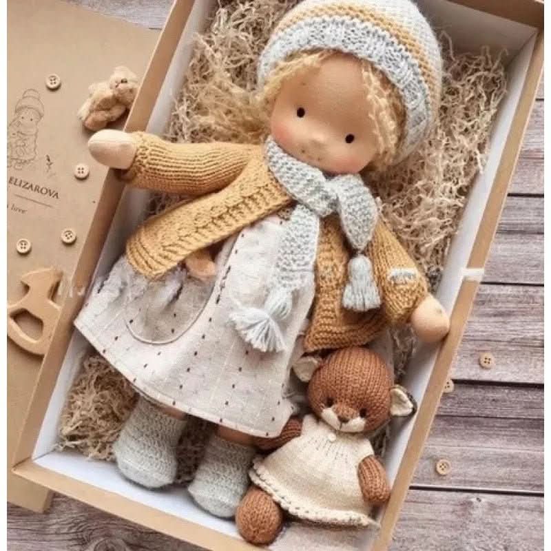 Waldolly - Handmade Waldorf Cotton Doll for Imaginative Play 38