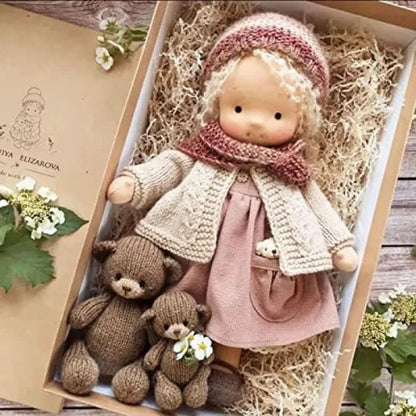Waldolly - Handmade Waldorf Cotton Doll for Imaginative Play 40