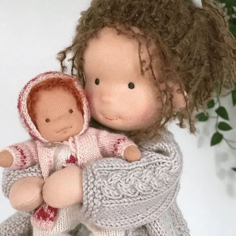 Waldolly - Handmade Waldorf Cotton Doll for Imaginative Play 6