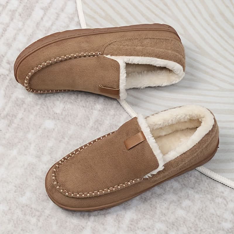 TERRACOMFY – Warm Synthetic Wool Loafers for Indoor Comfort