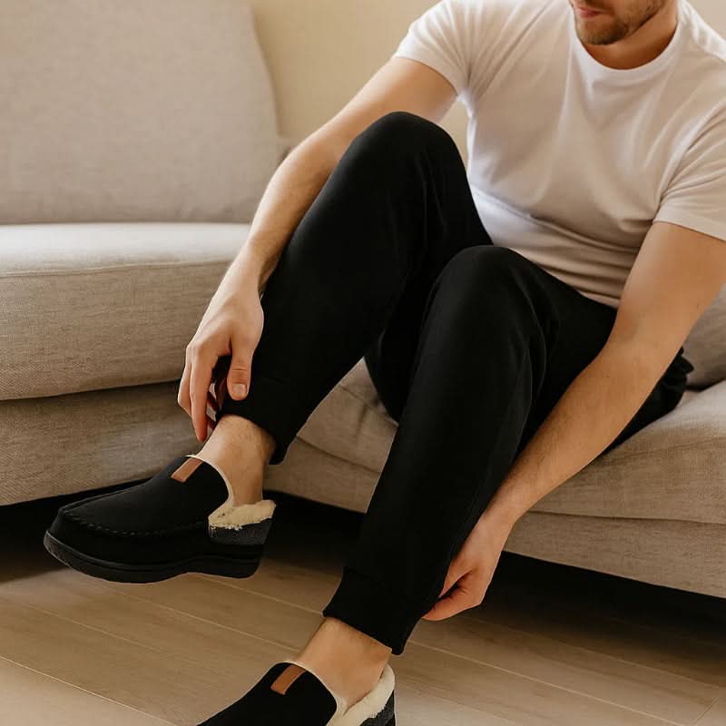 TERRACOMFY – Warm Synthetic Wool Loafers for Indoor Comfort
