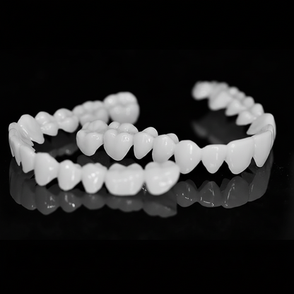 PEARLDENT – Cosmetic dental prosthesis with white dental lenses