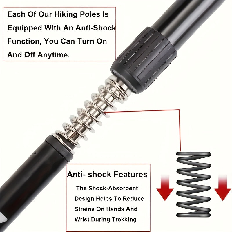 TRAILGRIP - Foldable Aluminum Hiking Stick