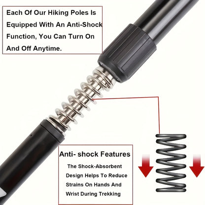 TRAILGRIP - Foldable Aluminum Hiking Stick
