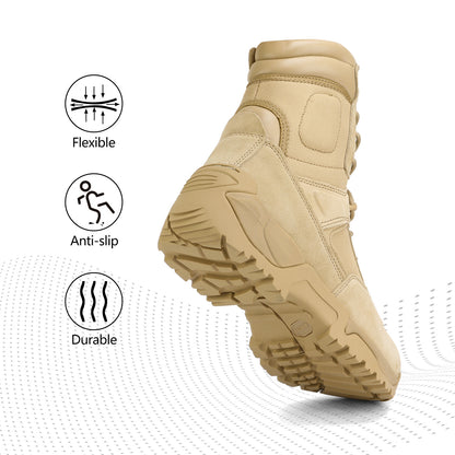 TREKVAULT – Waterproof Tactical Boots for Outdoor Work