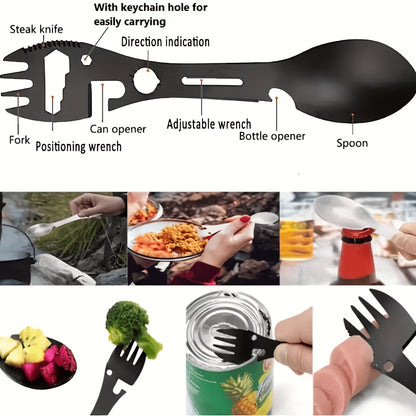 CAMPEDGE - 10-in-1 Stainless Steel Multi-Tool Spoon