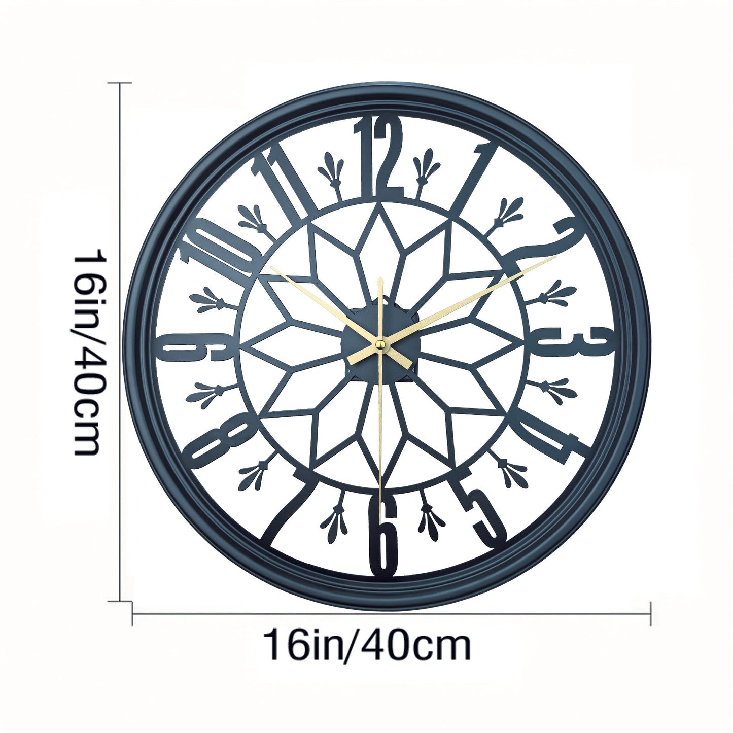 IRONCLASSIC – Silent Vintage Industrial Metal Wall Clock