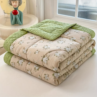 SOFTBLOOM – Lightweight Floral Summer Quilt for Breathable Sleep Comfort