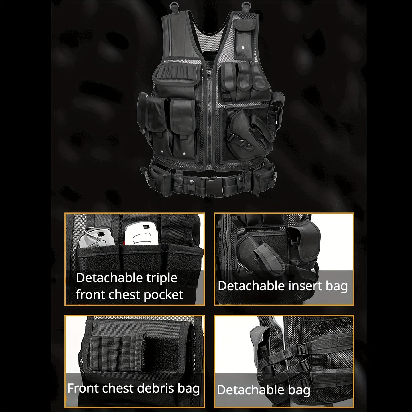 VESTRONIX - Quick Release Outdoor Utility Vest