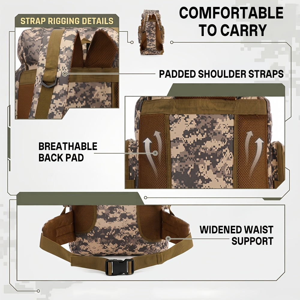 TRAILFORT - 80L Tactical Hiking Backpack